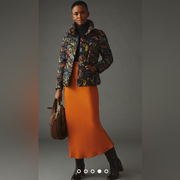 NWT Bernardo Floral Quilted Puffer Jacket Large - Picture 6 of 8